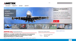 Desktop Screenshot of ametekinstruments.it