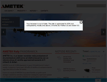 Tablet Screenshot of ametekinstruments.it